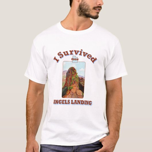 Ich überlebte Engelandung, Zion-Nationalpark T-Shirt (Vorderseite)