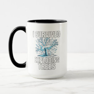 Ich überlebte explodierende Bäume Mittlerer Westen Tasse