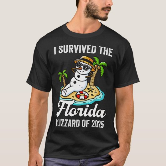Ich überlebte Florida Blizzard 2025 T-Shirt (Vorderseite)