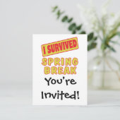 ICH ÜBERLEBTE FRÜHSTÜCK EINLADUNG (Stehend Vorderseite)