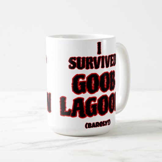 Ich überlebte Goob Lagoon Kaffeetasse (VorderseiteRechts)