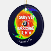 ICH ÜBERLEBTE HURRICANE IRMA an Ihrem Standort Keramikornament (Links)