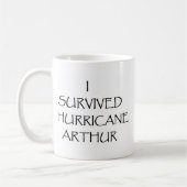 Ich überlebte Hurrikan Arthur Kaffeetasse (Links)