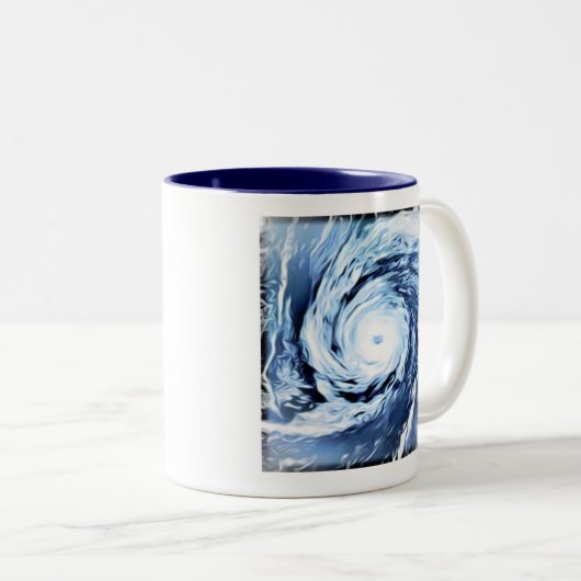 Ich überlebte Hurrikan Florenz Zweifarbige Tasse (VorderseiteRechts)