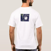 Ich überlebte Hurrikan Ike T - Shirt (Rückseite)