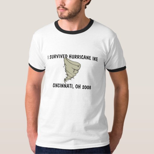 ICH ÜBERLEBTE HURRIKAN IKE T-Shirt (Vorderseite)