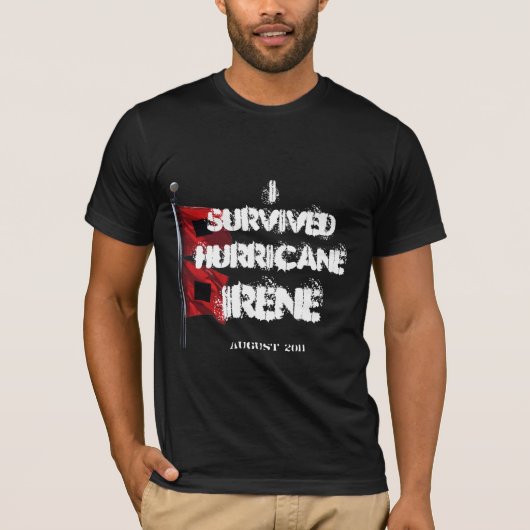 Ich überlebte Hurrikan Irene 2011 T-Shirt (Vorderseite)