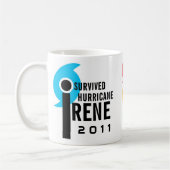 Ich überlebte Hurrikan-Irene-Tasse Kaffeetasse (Links)