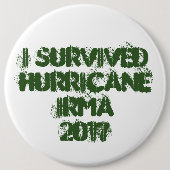 Ich überlebte Hurrikan Irma 2017 Button (Vorderseite)