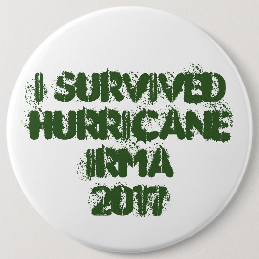 Ich überlebte Hurrikan Irma 2017 Button (Vorderseite)