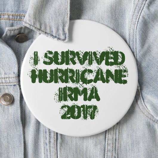 Ich überlebte Hurrikan Irma 2017 Button (Beispiel)