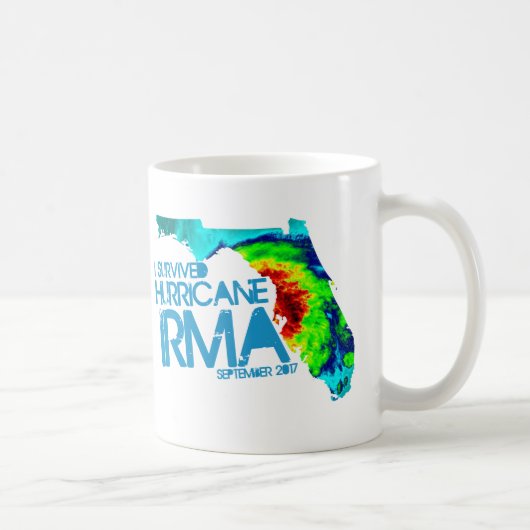 Ich überlebte Hurrikan-Irma-Kaffee-Tasse Kaffeetasse (Rechts)
