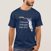 Ich überlebte Hurrikan-IrmaShirt 2017 T-Shirt (Vorderseite)