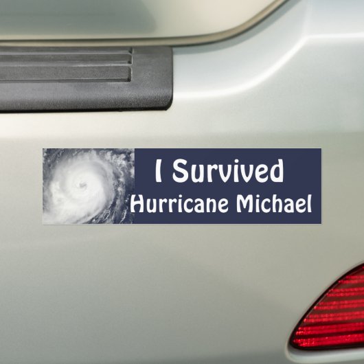 Ich überlebte Hurrikan Michael Autoaufkleber (Auf Auto)