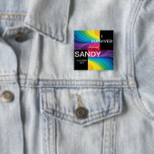ICH ÜBERLEBTE HURRIKAN SANDY 2012 BUTTON (Beispiel)