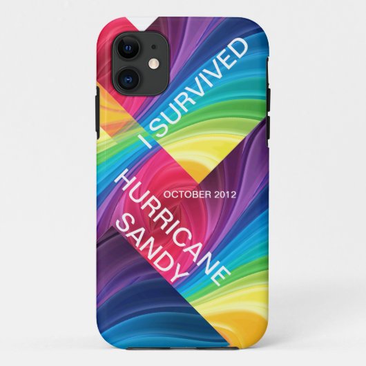 ICH ÜBERLEBTE HURRIKAN SANDY 2012 Case-Mate iPhone HÜLLE (Rückseite)
