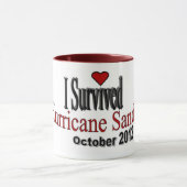 Ich überlebte Hurrikan-Sandy-Kaffee-Tasse Tasse (Zentrum)