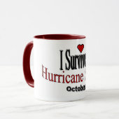 Ich überlebte Hurrikan-Sandy-Kaffee-Tasse Tasse (Vorderseite Links)