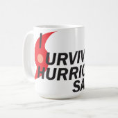 Ich überlebte Hurrikan Sandy Kaffeetasse (Vorderseite Links)