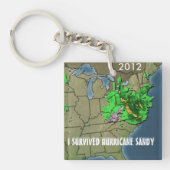 ICH ÜBERLEBTE HURRIKAN SANDY SCHLÜSSELANHÄNGER (Vorderseite)