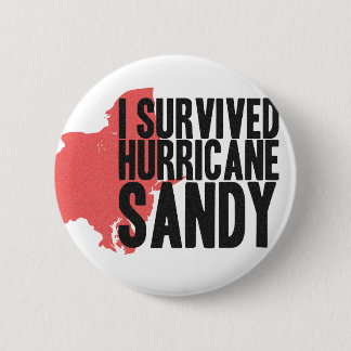 Ich überlebte Hurrikan-Sandy-T - Shirt Button