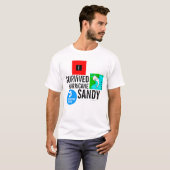 Ich überlebte Hurrikan-Sandy-Zeichen-T - Shirt 3 (Vorne ganz)