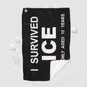 Ich überlebte ICE Golfhandtuch (Insitu)