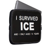 Ich überlebte ICE  Laptopschutzhülle (Vorne Rechts)