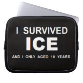 Ich überlebte ICE  Laptopschutzhülle (Vorderseite)