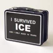 Ich überlebte ICE Metall Brotdose (Rückseite)