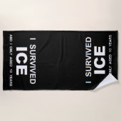 Ich überlebte ICE Strandtuch (Vorderseite)