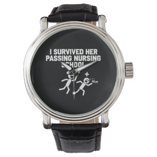 Ich überlebte ihren Abschluss auf der Krankenpfleg Armbanduhr