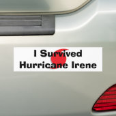 Ich überlebte Irene-Autoaufkleber Autoaufkleber (Auf Auto)