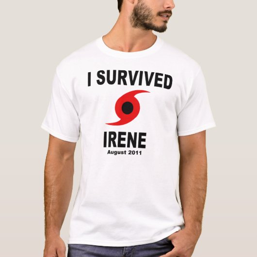 ICH ÜBERLEBTE IRENE im August 2011 T-Shirt (Vorderseite)