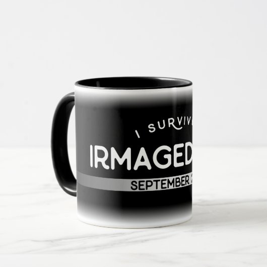 Ich überlebte Irmageddon Tasse (Vorderseite Links)