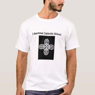 Ich überlebte katholische Schule mit Kreuz T-Shirt