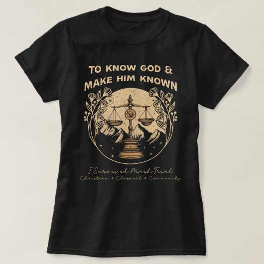 Ich überlebte klassische Gespräche im Mock-Trial T-Shirt (Design vorne)
