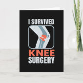 Ich überlebte Knie-Operation Knie-Operation Karte (Vorderseite)
