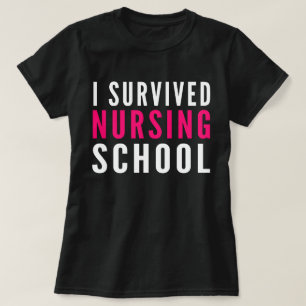 Ich überlebte Krankenpflege-Schullustiges T-Shirt