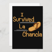 Ich überlebte La Chancla Funny Spaß Mexikanische M (Vorne/Hinten)