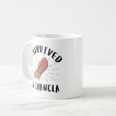 Ich überlebte La Chancla - Mexikanische Mutter Wit Kaffeetasse (Vorderseite Links)