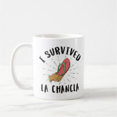 Ich überlebte La Chancla - Mexikanische Mutter Wit Kaffeetasse (Links)