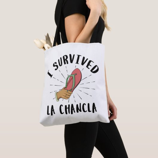 Ich überlebte La Chancla - Mexikanische Mutter Wit Tasche (Von Nahem)