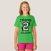 Ich überlebte Mädchen der zweiten Klasse T-Shirt (Vorne ganz)