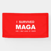 Ich überlebte MAGA Banner (Horizontal)
