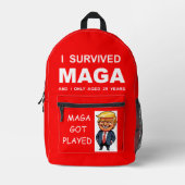 Ich überlebte MAGA Bedruckter Rucksack (Vorderseite)
