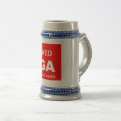 Ich überlebte MAGA Bierglas (VorderseiteRechts)