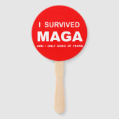 Ich überlebte MAGA Fächer (Rückseite)
