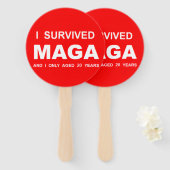 Ich überlebte MAGA Fächer (Vorne und Hinten)