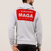 Ich überlebte MAGA Hoodie (Rückseite)